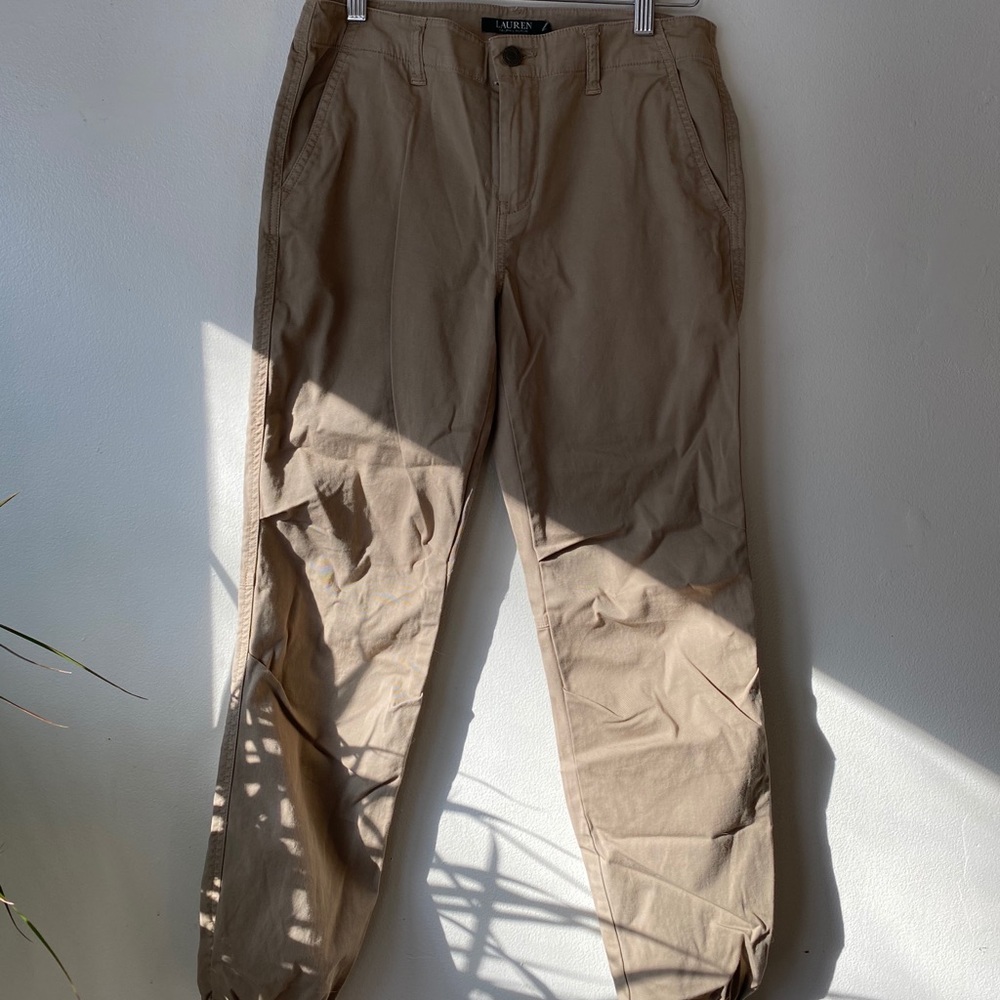Ralph Lauren Tan Cargo Pants w 4 Pockets
